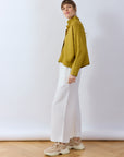 Pintuck Cotton Jersey Trouser