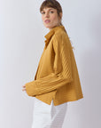 Cropped Jersey Jacket