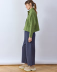 Pintuck Cotton Jersey Trouser