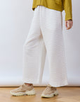 Pintuck Cotton Jersey Trouser