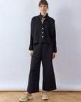 Cropped Jersey Jacket