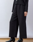 Pintuck Cotton Jersey Trouser