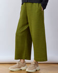Pintuck Cotton Jersey Trouser