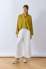 Pintuck Cotton Jersey Trouser