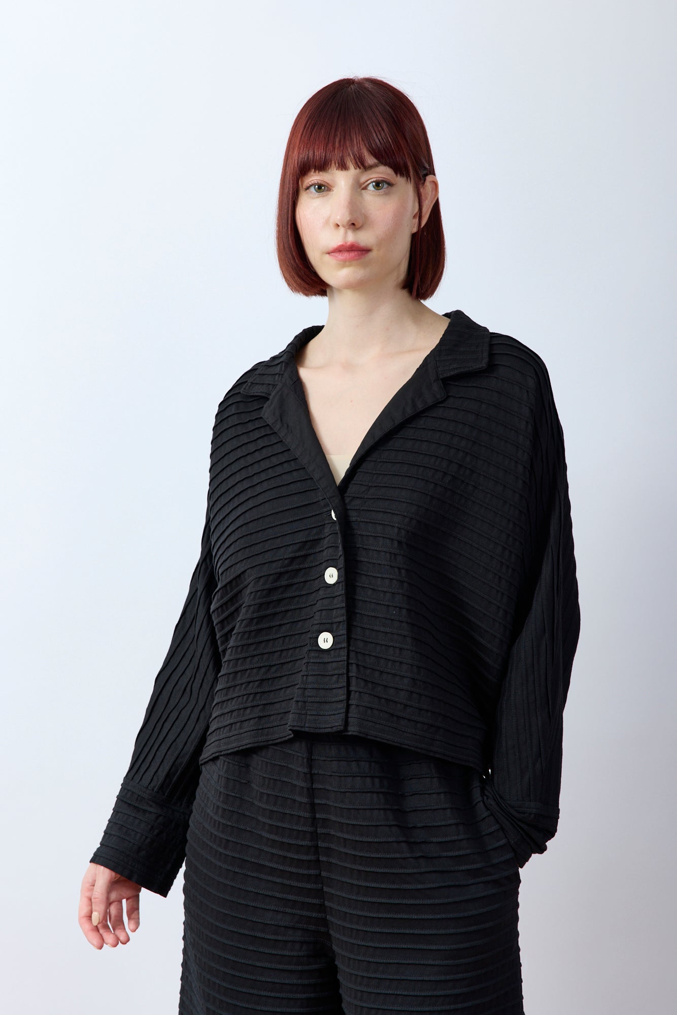 Cropped Jersey Jacket
