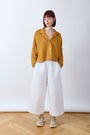 Pintuck Cotton Jersey Trouser