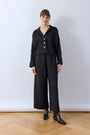 Pintuck Cotton Jersey Trouser