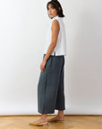 Pintuck Cotton Jersey Trouser