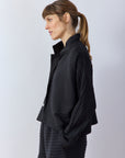 Cropped Jersey Jacket