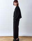 Pintuck Cotton Jersey Trouser