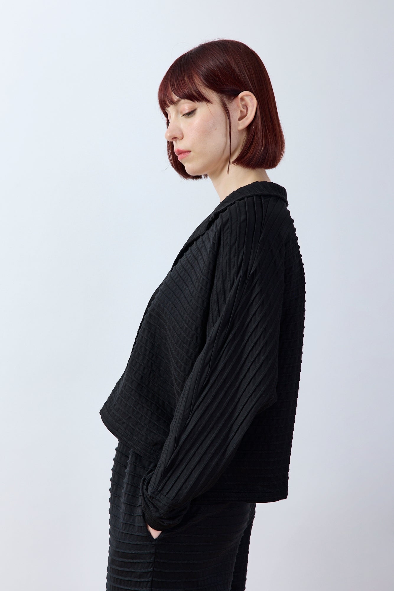 Cropped Jersey Jacket