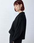 Cropped Jersey Jacket