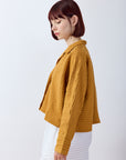 Cropped Jersey Jacket