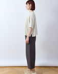 Pintuck Cotton Jersey Trouser