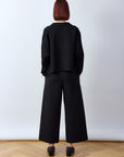 Pintuck Cotton Jersey Trouser
