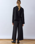 Pintuck Cotton Jersey Trouser