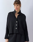 Cropped Jersey Jacket