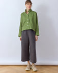 Pintuck Cotton Jersey Trouser
